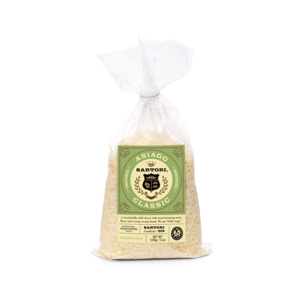 Wholesale Shredded Asiago Bags Cheese 7 OZ- Bulk