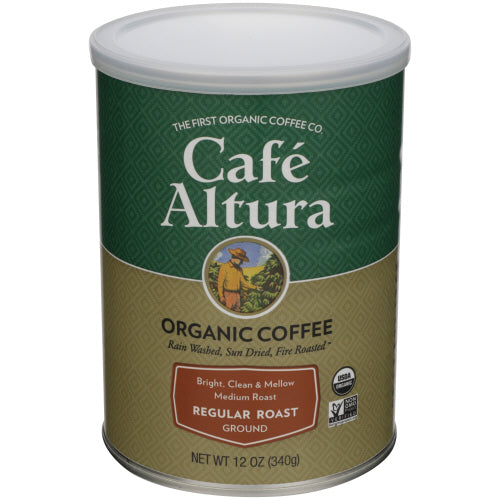 Cafe Altura Organic Coffee Regular Roast Ground 12oz 1ct