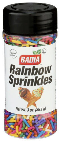 Badia Rainbow Sprinkles 3 oz Shaker