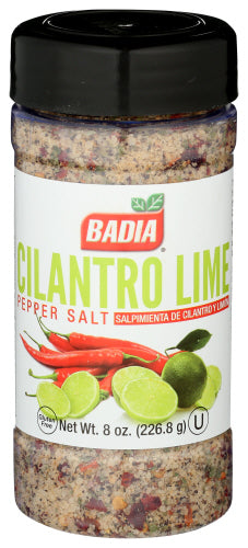 Badia Cilantro Lime Pepper Salt 8 oz Shaker