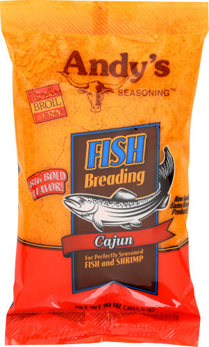 Andys Breading Fish Cajun 10 Oz Bag