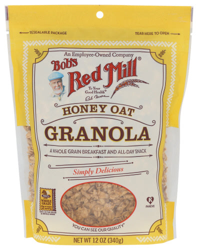 Bobs Red Mill Granola Honey Oat 12oz 4ct