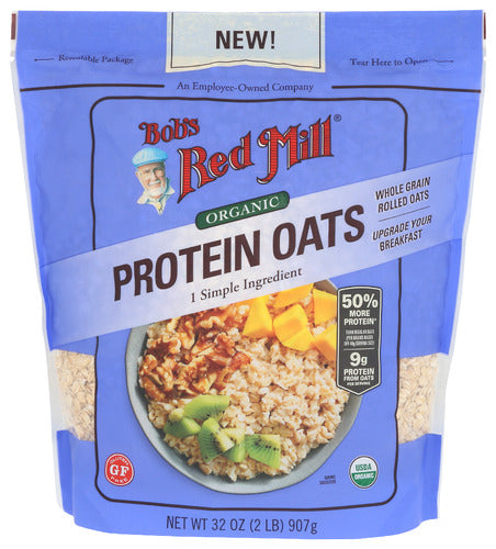 Bob's Red Mill High Protein Organic Gluten Free Rolled Oats 32oz 4ct