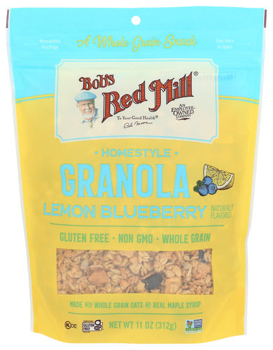 Bobs Red Mill Granola Homestyle Lemon Blueberry 11oz 6ct