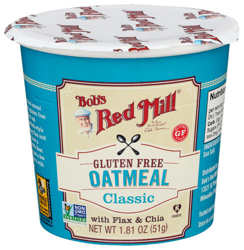 Bob's Red Mill Gluten Free Oatmeal Cup Classic 1.81oz 12ct