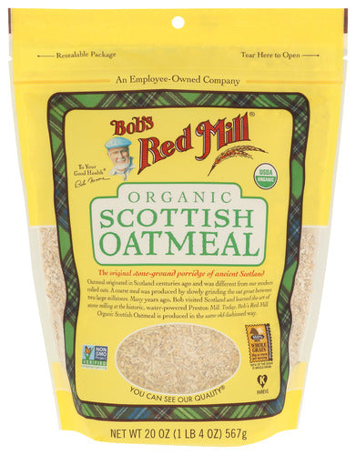 Bob's Red Mill Organic Scottish Oatmeal 20oz 4ct