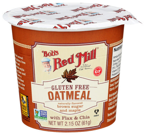 Bob s Red Mill Gluten Free Brown Sugar and Maple Oatmeal 2.15oz 12ct
