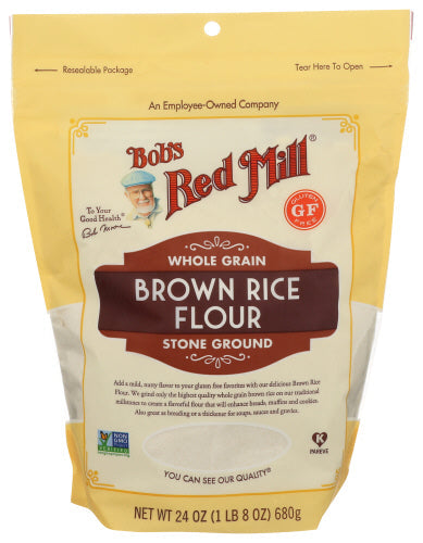 Bob's Red Mill Whole Grain Brown Rice Flour 24oz 4ct
