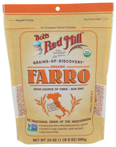 Bob's Red Mill Grains Organic Farro 24oz 4ct