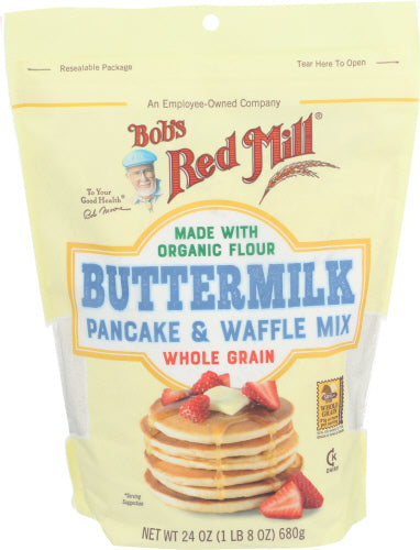 Bob's Red Mill Buttermilk Whole Grain Pancake & Waffle Mix 24oz 4ct