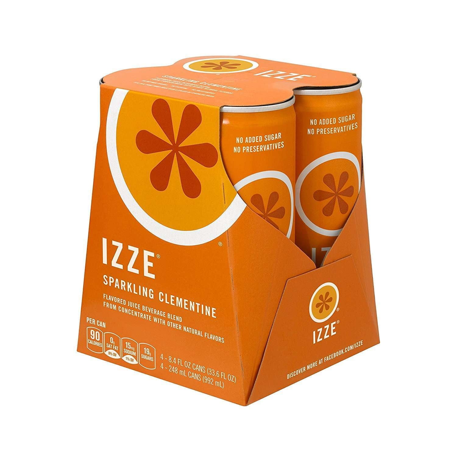 Izze® Sparkling Juice Beverage Clementine Flavored 8.4 Fl Oz