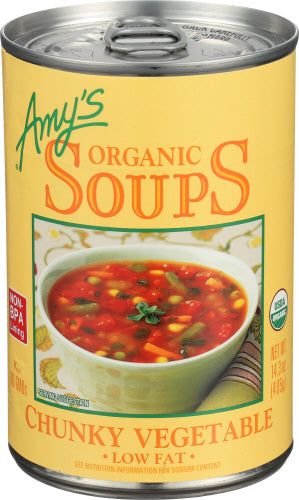 Amy's Organic Soup Chunky Vegetable 14.3oz 12ct