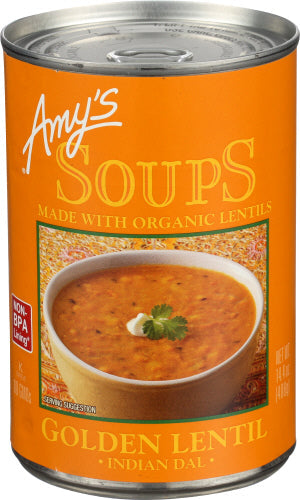 Amy's Organic Soup Golden Lentil 14.4oz 12ct