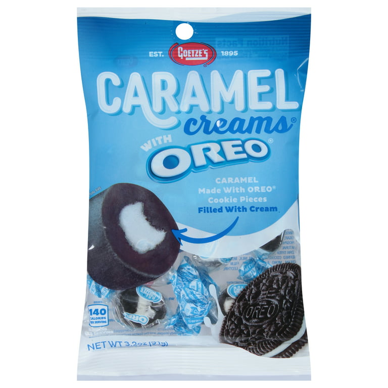 Wholesale Goetze's Caramel Creams Oreo 3.2 Oz Peg Bag- Bulk