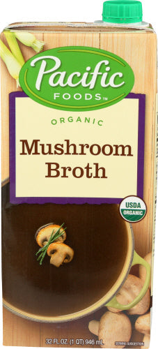Pacific Foods Organic Mushroom Broth 950ml 12ct