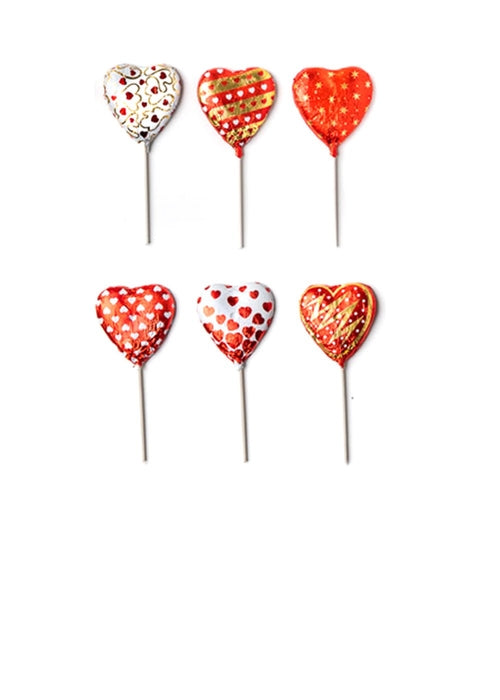 Wholesale Madelaine Chocolate Valentine Heart Pops- Bulk