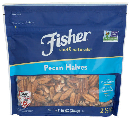 Fisher Chef's Naturals Pecan Halves 10oz Packet