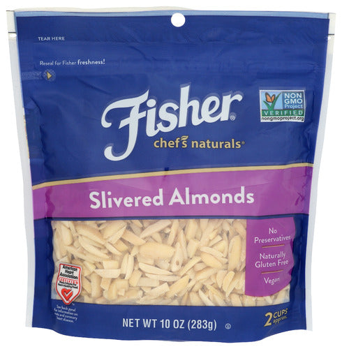 Fisher Chef's Naturals Slivered Almonds 10oz Packet