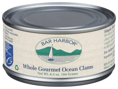 Bar Harbor Clams Whole Canned 6.5oz 12ct