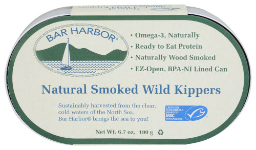 Bar Harbor Natural Smoked Wild Kippers 6.7oz 12ct