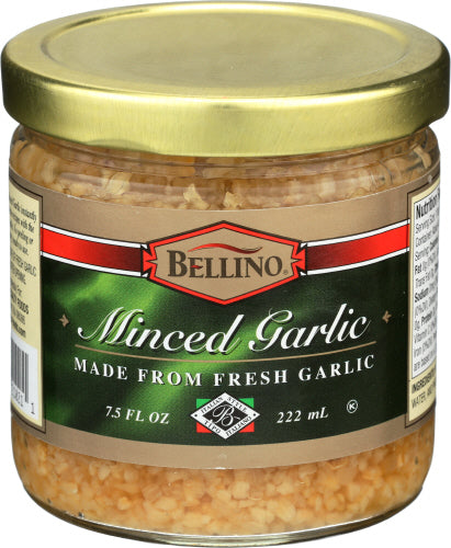Wholesale Bellino Minced Garlic 7.5 Oz Jar- Bulk