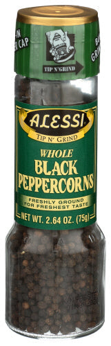 Alessi Black Peppercorn 2.64 Oz Grinder