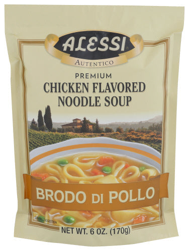 Alessi Mix Chiken Flavored Noodle Soup 6oz 6ct