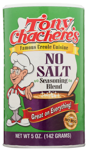Tony Chacheres Seasoning Creole No Salt 5 oz Can