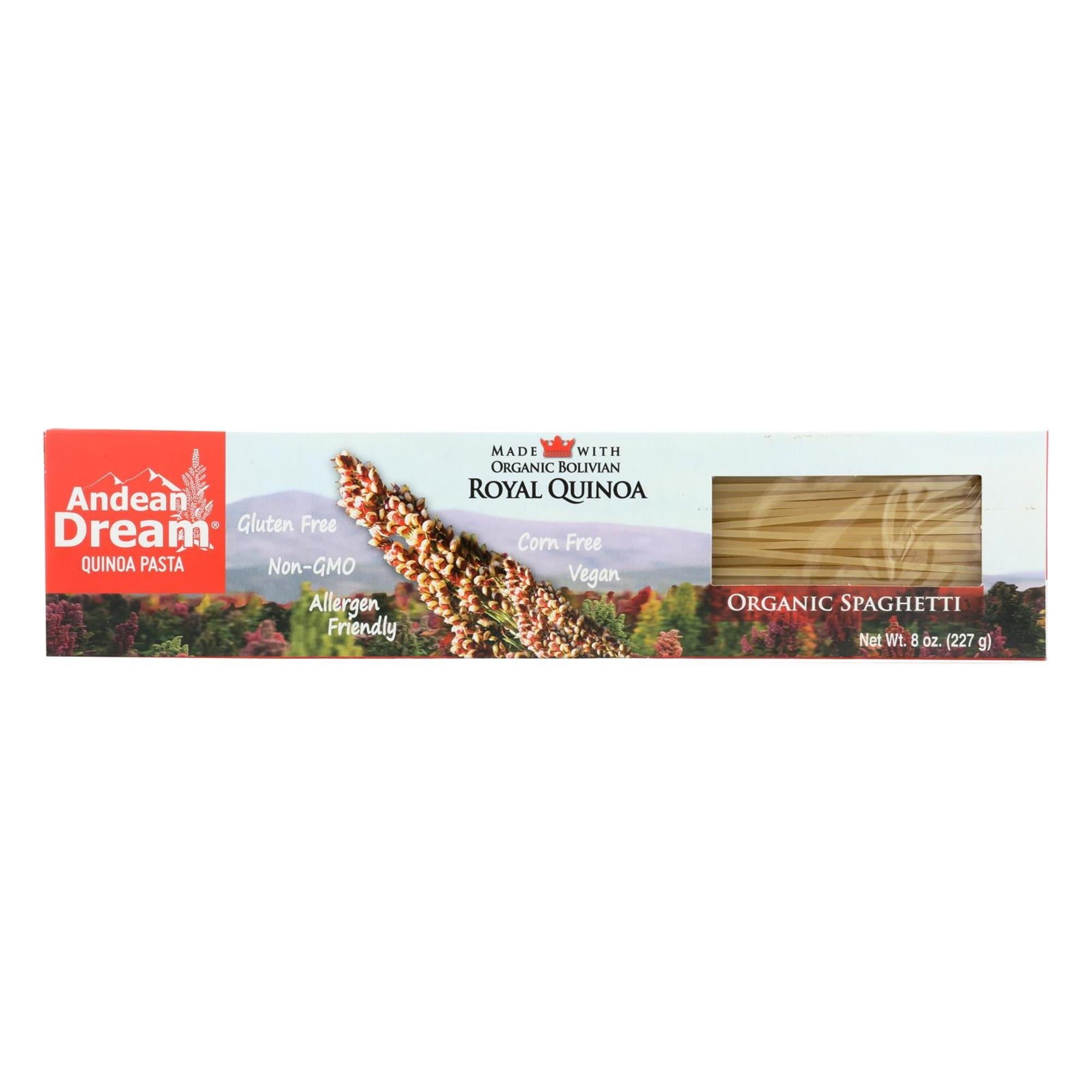 Andean Dream Quinoa Pasta Organic Spaghetti 8 oz Box