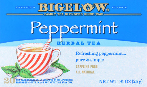 Bigelow Purely Peppermint Tea 0.91oz 6ct