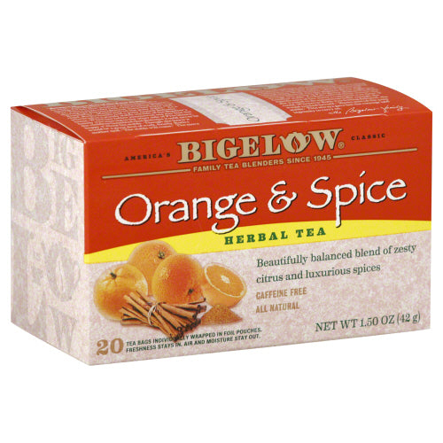 Bigelow Orange & Spice Herbal Tea 1.50oz 6ct