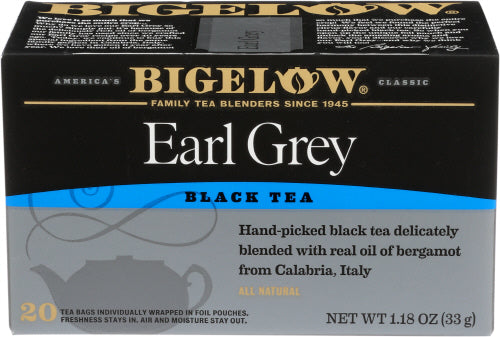 Bigelow Earl Grey Black Tea 1.18oz 6ct