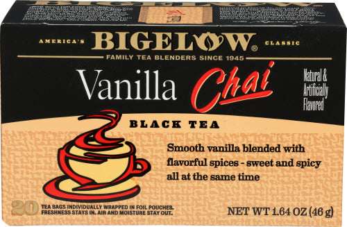 Bigelow Vanilla Chai Black Tea 1.64oz 6ct