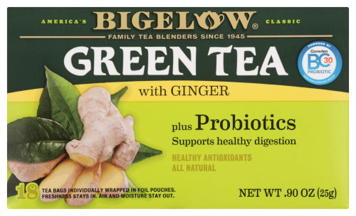 Bigelow Green Tea With Ginger 0.90oz 6ct