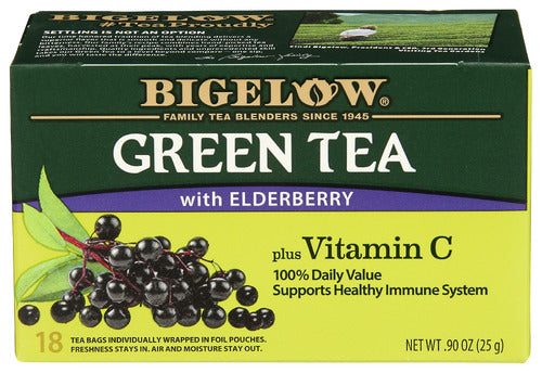 Bigelow Green with Elderberry plus Vitamin C Tea 0.90oz 6ct