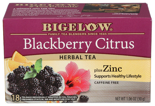 Bigelow Blackberry Citrus Herbal Tea 1.06oz 6ct