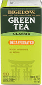 Wholesale Bigelow Green Tea Classic Decaffeinated 91oz 6ct- Bulk