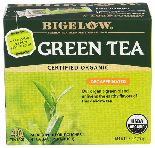 Bigelow Green Certified Tea Organic 1.73oz 6ct