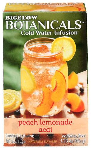 Bigelow Botanicals Cold Water Infusion Peach Lemonade 1.23oz 6ct