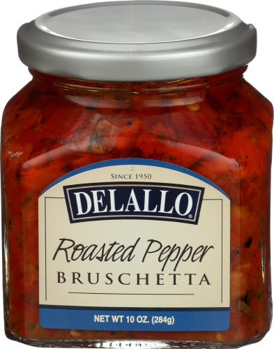 DeLallo Bruschetta Topping Roasted Pepper 10oz Jar