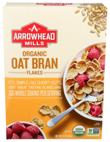 Arrowhead Mills Oat Bran Flake Blend Cereal 12oz 6ct
