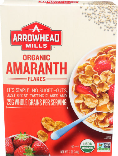 Arrowhead Mills Organic Amaranth Flake Cereal 12oz 6ct