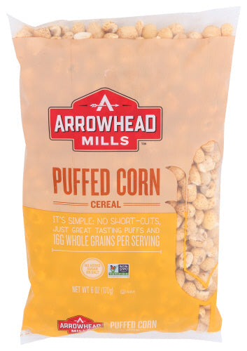 Arrowhead Mills Cereal Puffed Corn 6oz 12ct