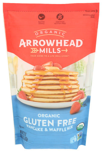 Arrowhead Mills Organic Gluten Free Pancake & Waffle Mix 22oz 6ct
