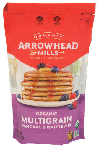 Arrowhead Mills Organic Multigrain Pancake Mix and Waffle Mix 22oz 6ct