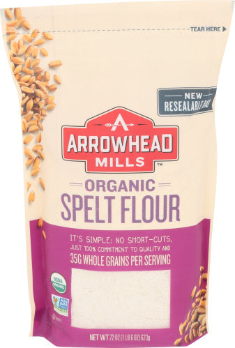 Arrowhead Organic Spelt Flour 22 Oz Bag