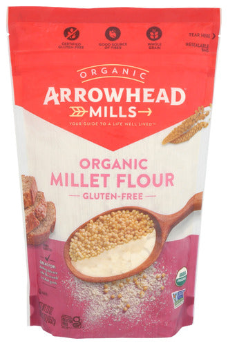 Wholesale Arrowhead Mills Organic Millet Flour 23 oz Bag- Bulk