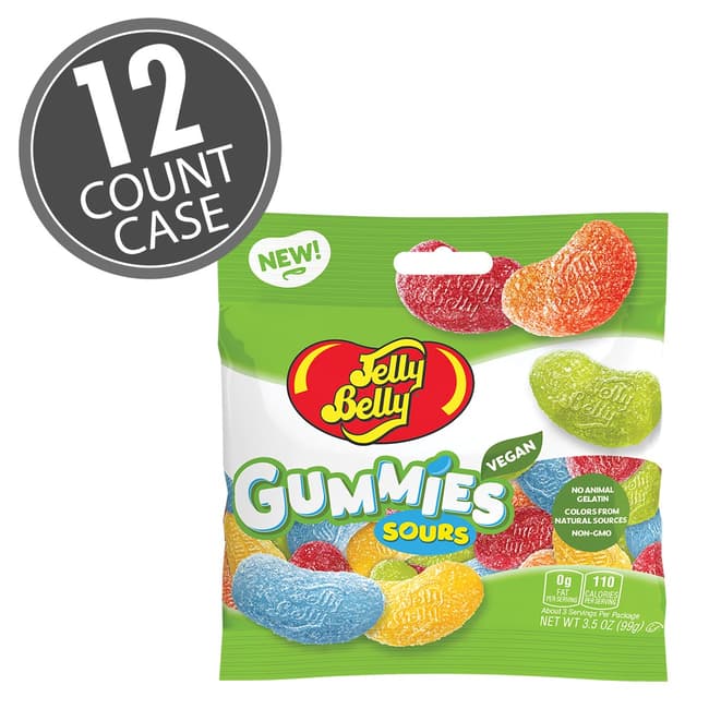 Jelly Belly Assorted Sour Gummies 3.5 oz Bag