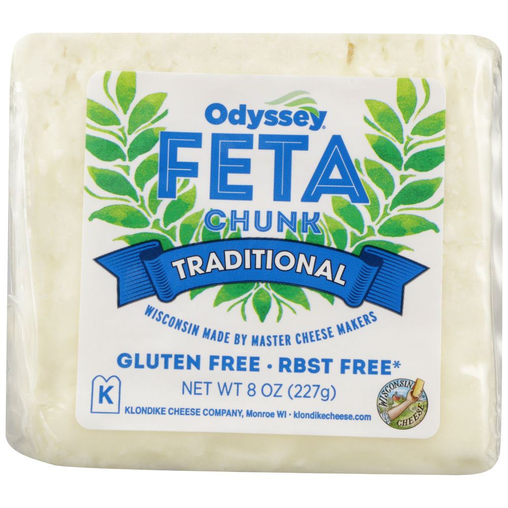 Wholesale Odyssey Traditional Feta Chunk Cheese 8 oz-12ct Case Bulk