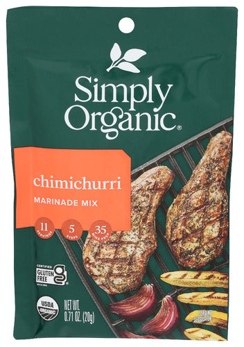 Simply Organic Chimichurri Marinade Mix 0.71 Oz Bag